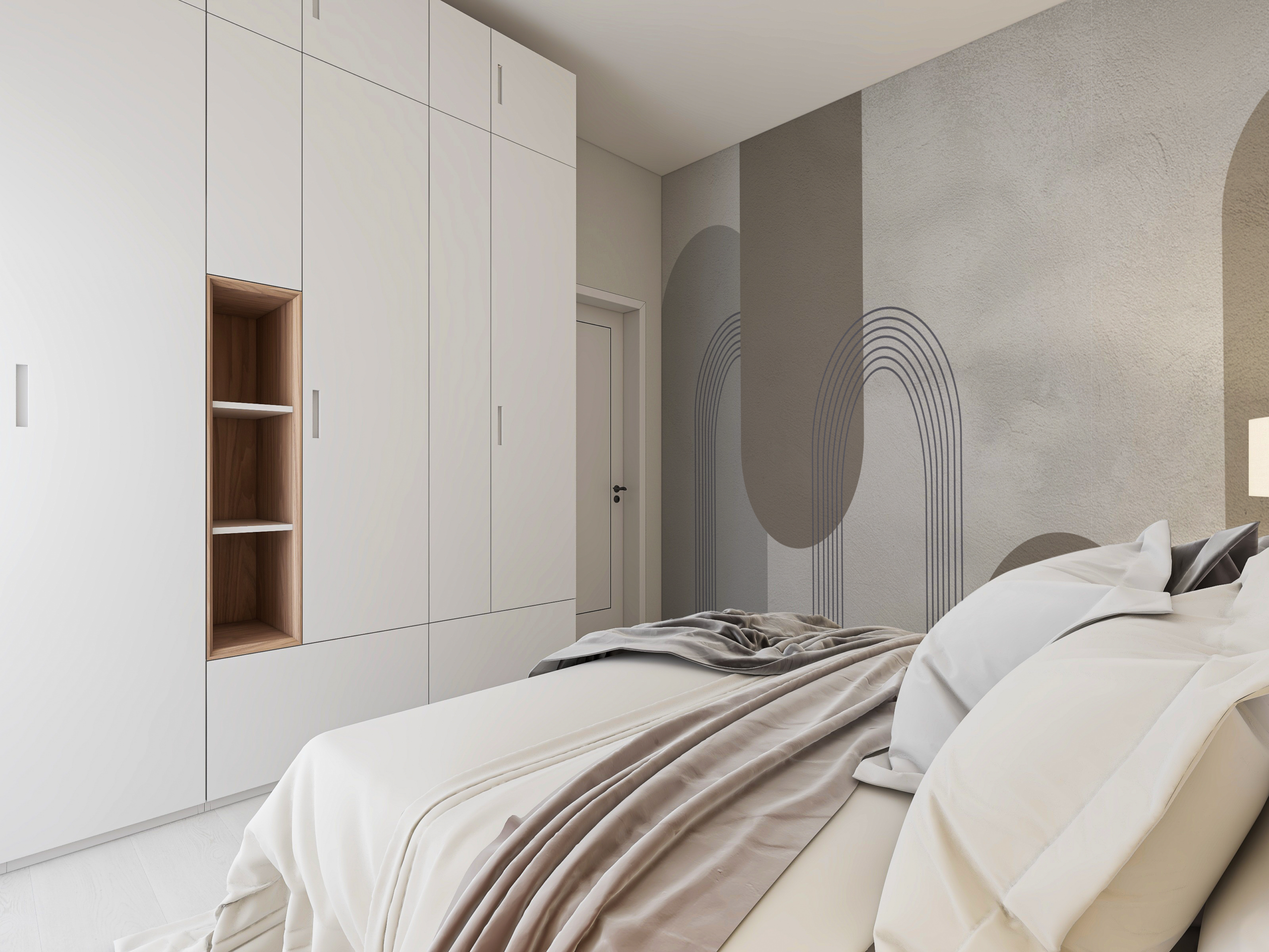 Foto murale Beton Modern me një Motiv Gjeometrik