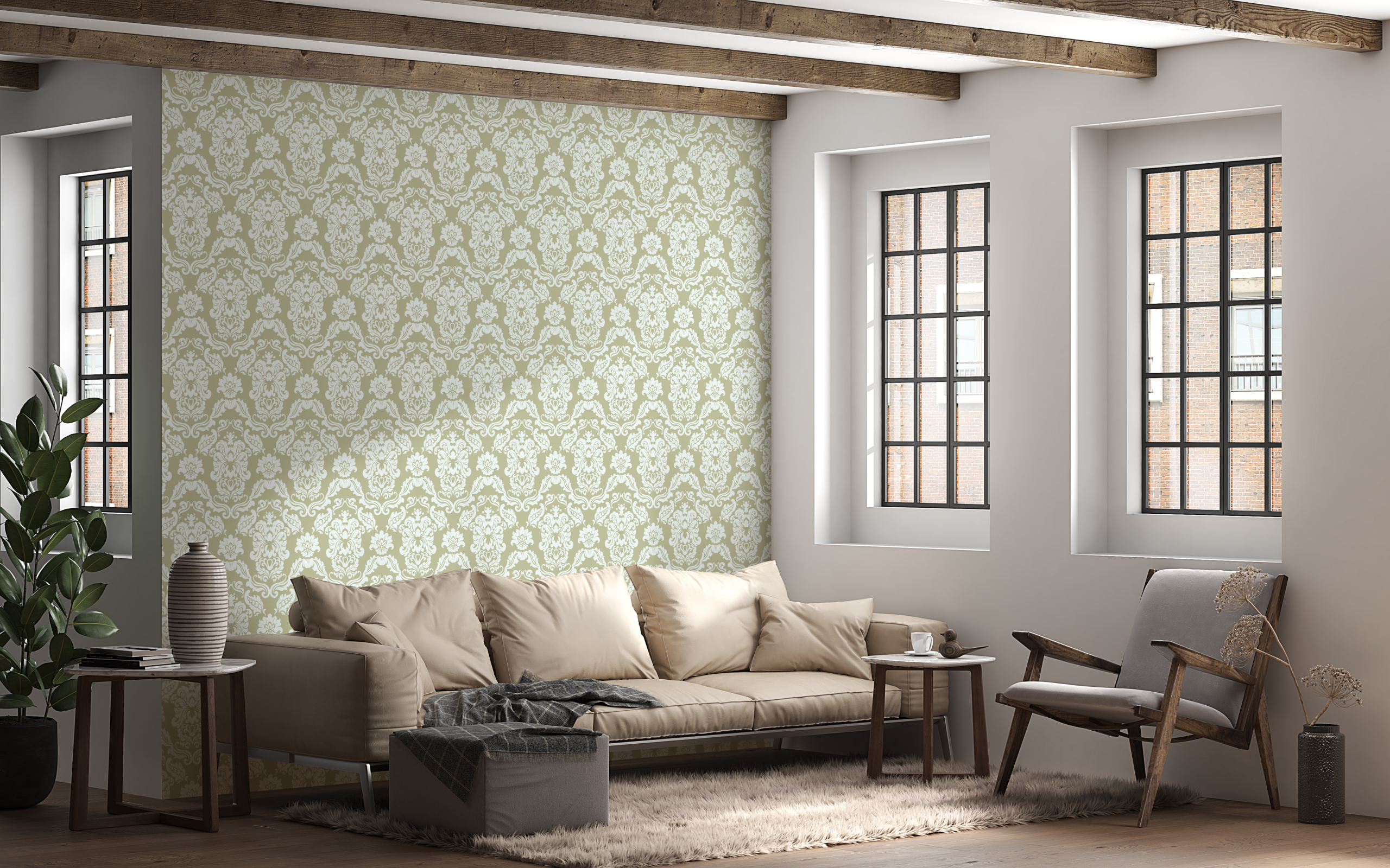 Foto murale Damask i vjetër