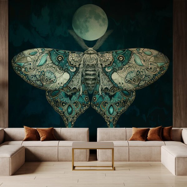 Foto murale Flutura e zbukuruar nën Hënën e plotë