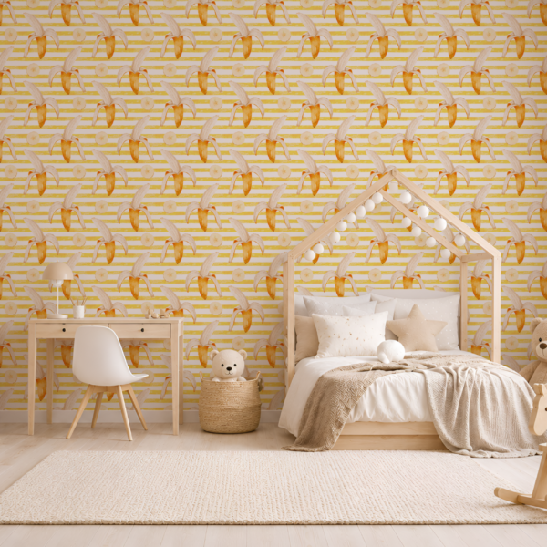 Foto murale Banane në vija të verdha