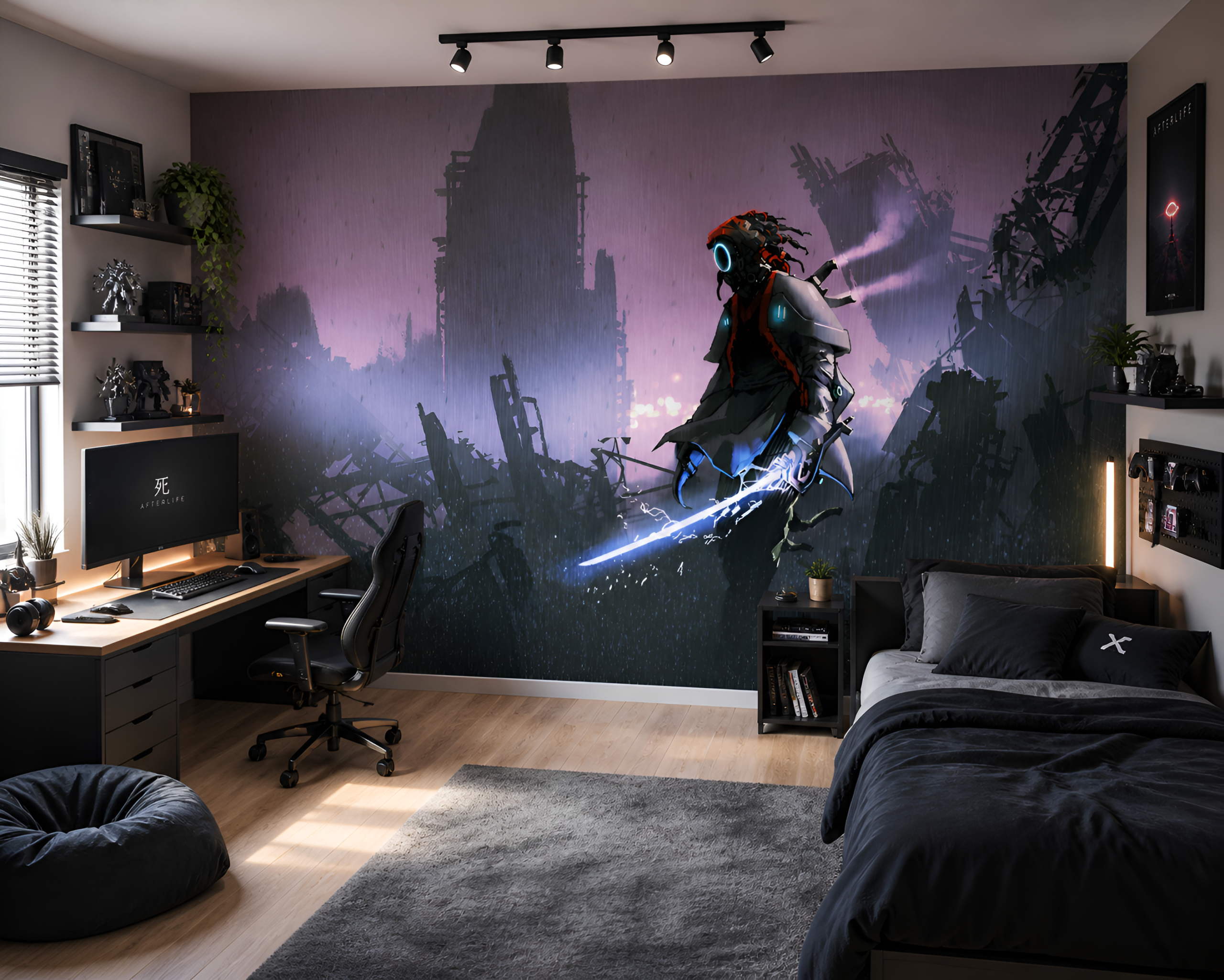 Foto murale Luftëtari Kibernetik në Rrënojat