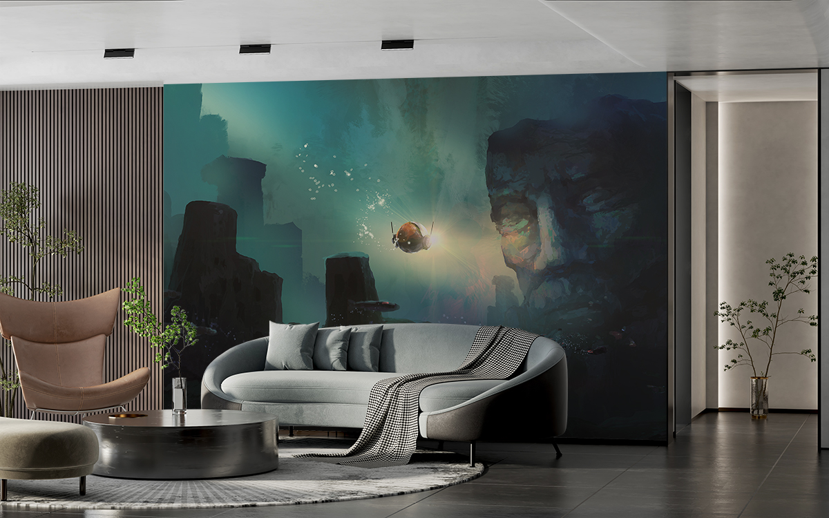 Foto murale Batiskafi në Kanionin Nënujor