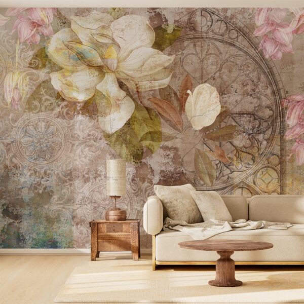 Foto murale Magnoliat e Vintage