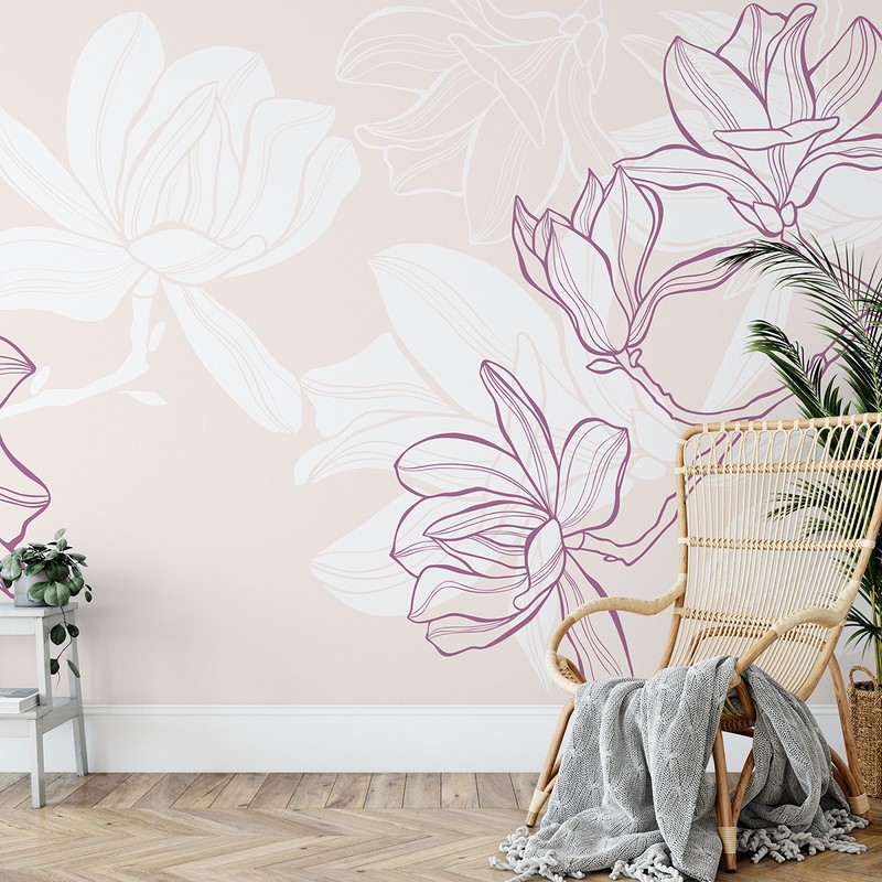Foto murale Magnoliat në Kontur