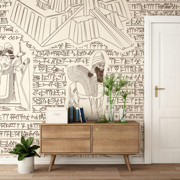 Foto murale Model Kuneiform Mesopotamian