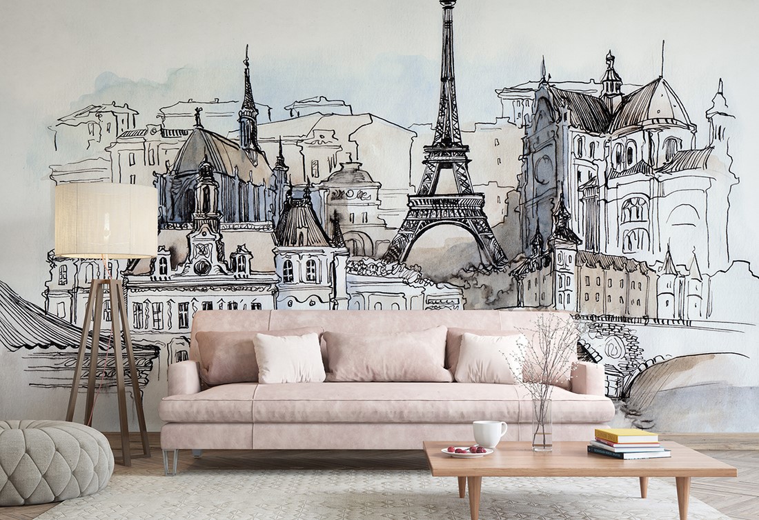 Foto murale Panorama e Parisit
