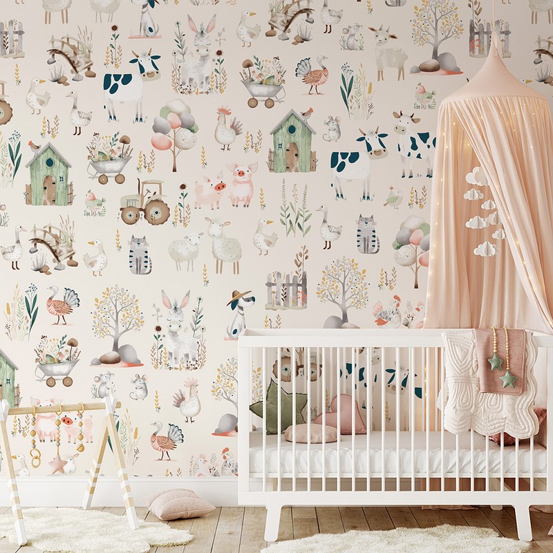 Foto murale Pastel Farm
