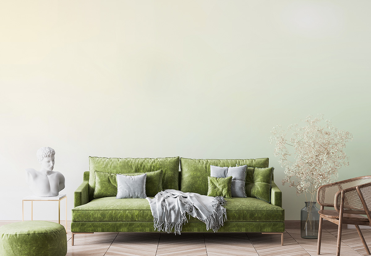 Foto murale Ombre jeshile pastel