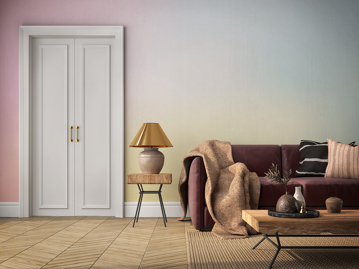 Foto murale Letër-muri Ombre me shkëlqim pastel