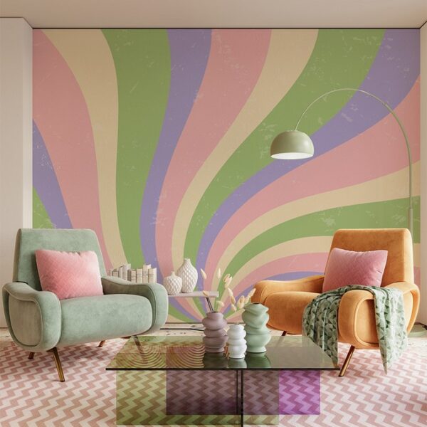 Foto murale Swirl pastel