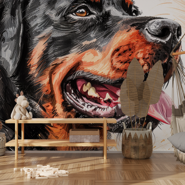 Foto murale Rottweiler i Fuqishëm