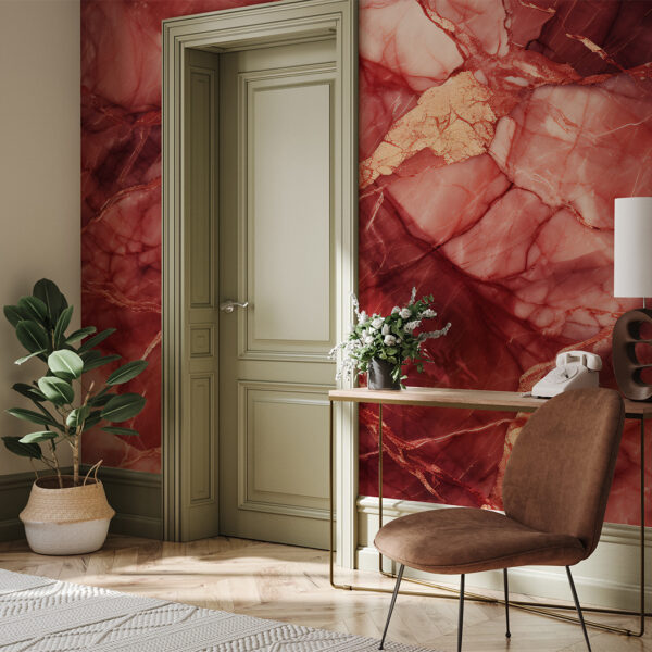Foto murale Mermer burgundy