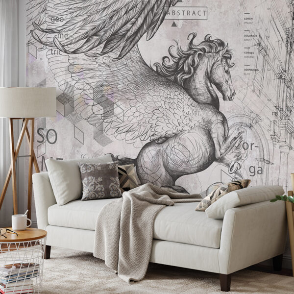 Foto murale Pegasi – kali me krahë